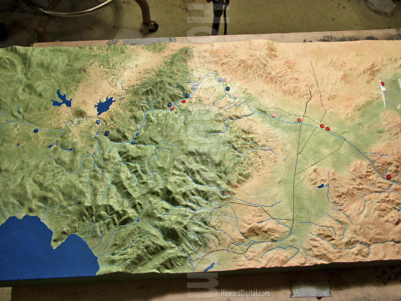 Nevada River Model - Contour Models - Truckee River Contour Model - Truckee, Nevada, NV Model-06