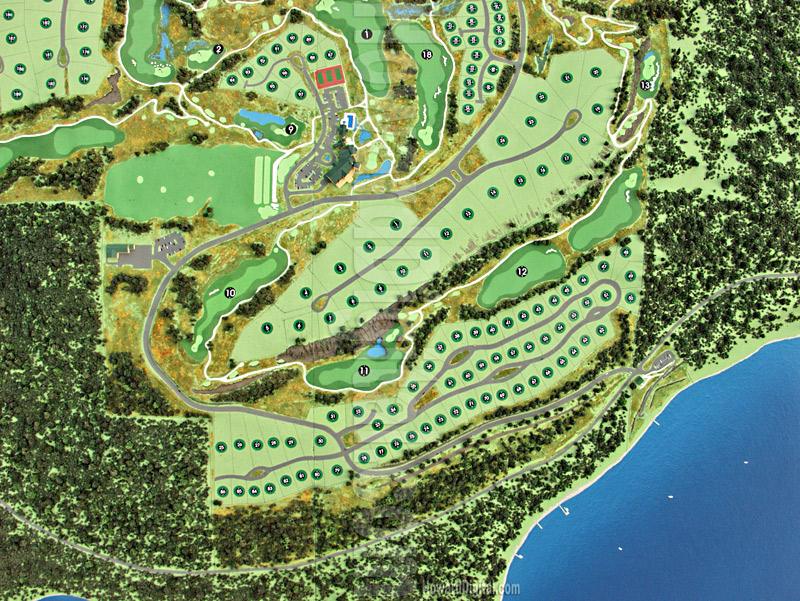 Golf Course Models - The Club at Black Rock Golf Course Model - Coeur d'Alene, Idaho, ID Model-12