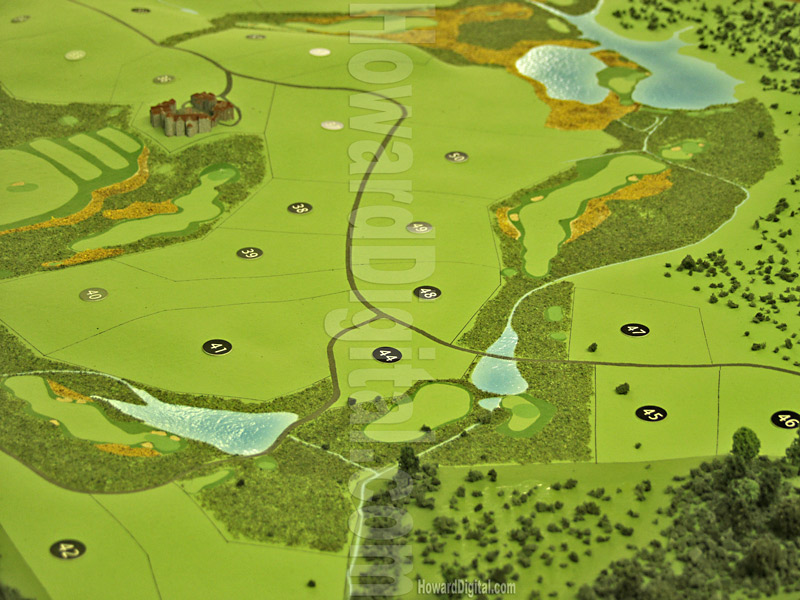 Golf Course Models - Boot Ranch Golf Course Model - Fredericksburg, Texas, TX Model-03