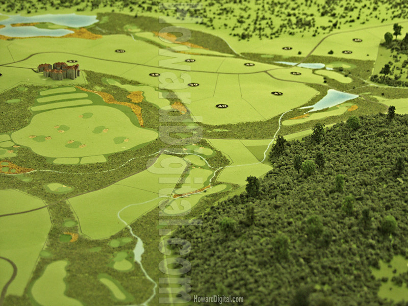 Golf Course Models - Boot Ranch Golf Course Model - Fredericksburg, Texas, TX Model-05