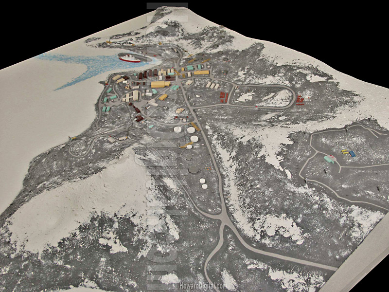 Landform Models - McMurdo Station Model - Antartica