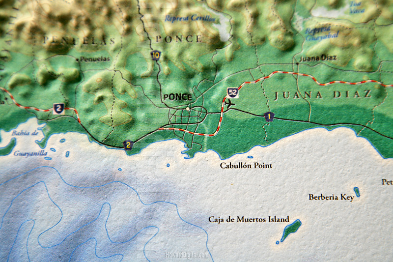 Raised Relief Maps - Puerto Rico Model - Location