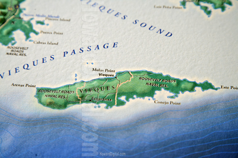 Raised Relief Maps - Puerto Rico Model - Location