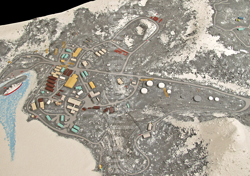 Antarctica Architectural Model - Site Models - McMurdo Station Site Model - Antartica Model