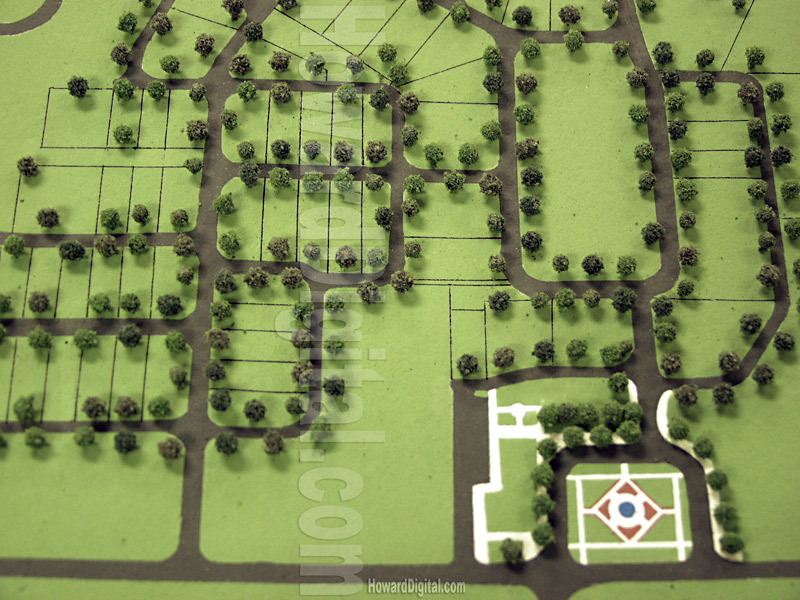 Michigan Topo Site Model - Cherry Hill Village Site Model - Canton Township, Michigan, MI Model