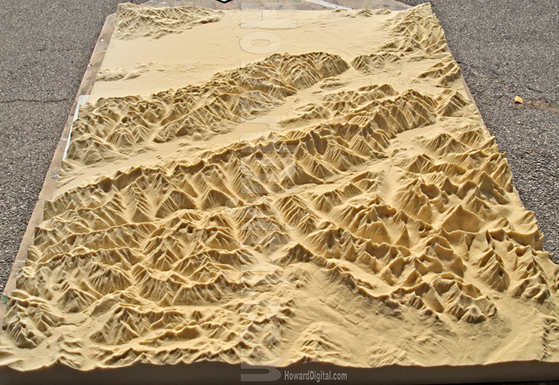 Mountain Topo Model - Montana Crash Site Model - Montana, MT Model 14