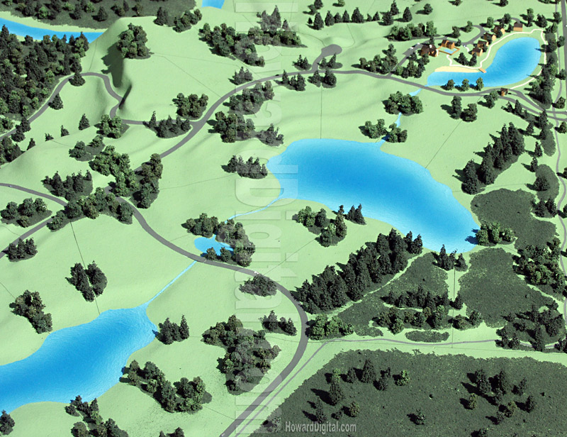 River Model - River Ranch Site Model - Mc Call, Idaho, ID