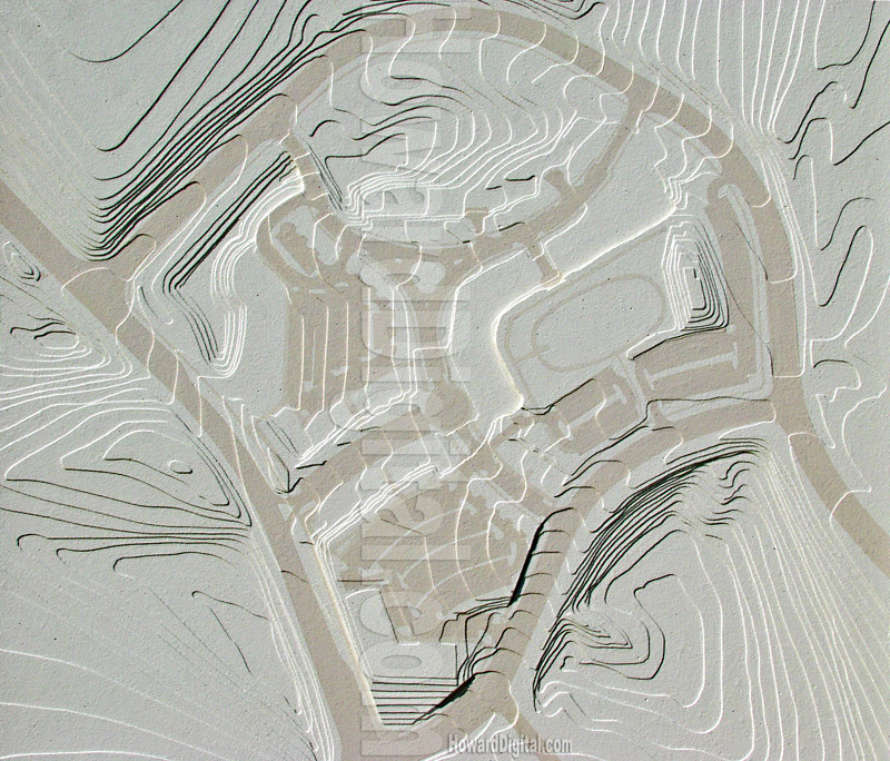 Scott Road Topographic Model - Scott Road Topographic Models - Atlanta, Georgia, GA