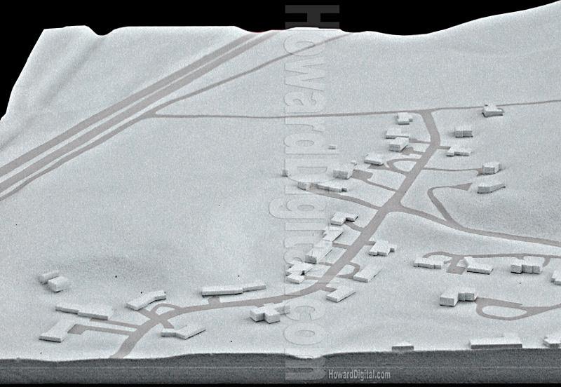 Topography Models - Santa Barbara Estate Topography Model - Santa Barbara, California, CA Model-02