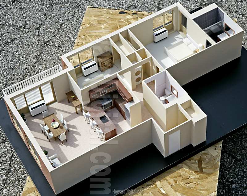 Howard Architectural Greystone Models Westwood Terrace Architectural Model