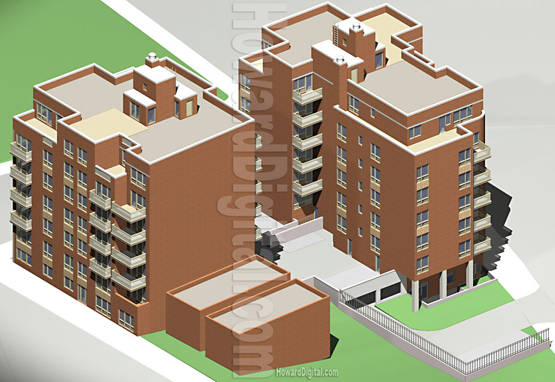 Howard Architectural Greystone Models Westwood Terrace Architectural Model