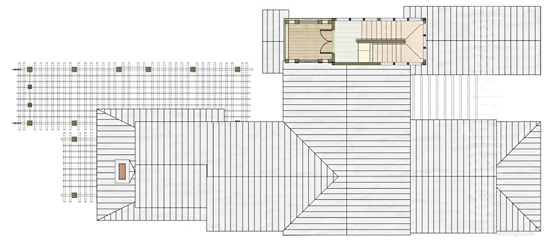 House Illustration DAG Nature Walk Floor Plan 4 home series