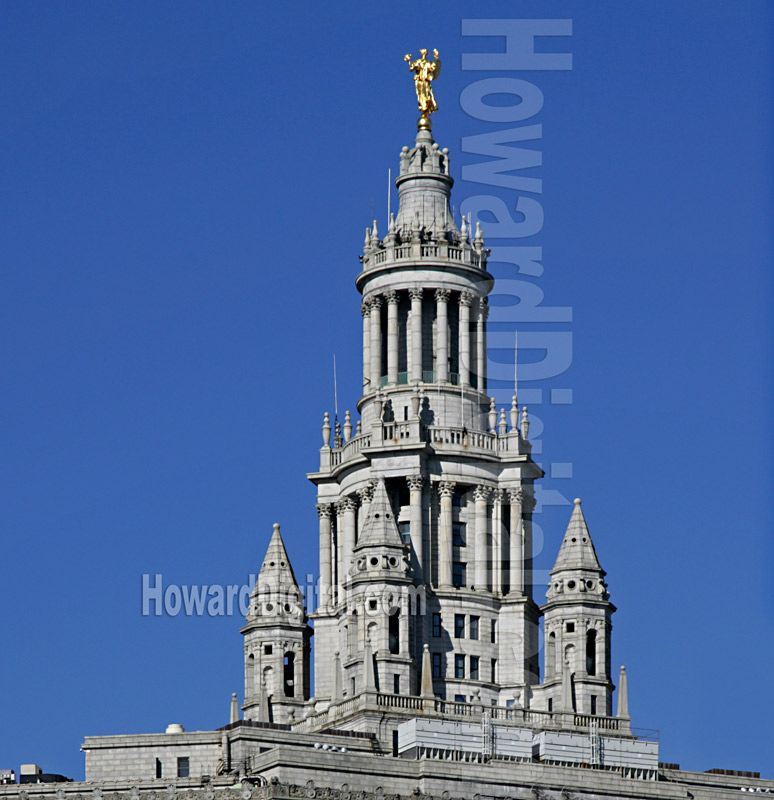 Atop the Municipal Building