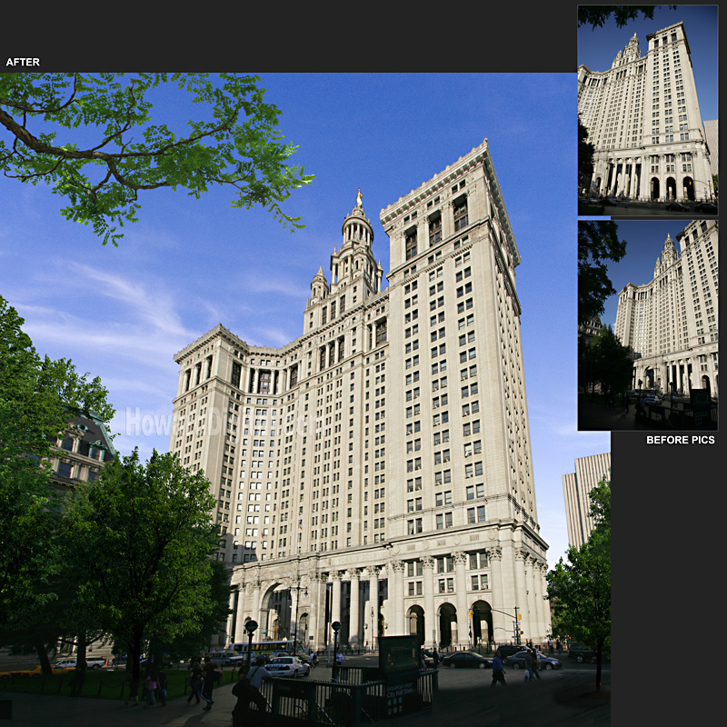 Photo Retouch - Municipal Building - Manhattan, New York, (NY)